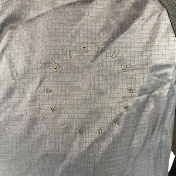 MYSTIC BOARDING ~ WOMENS LARGE ~ BLACK NYLON FULL ZIP JACKET HOODED - Picture 4 of 8